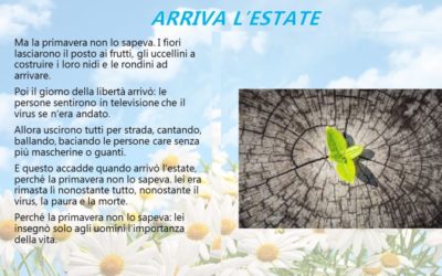 E’ ‘Primavera’, con una poesia la 5B getta il cuore oltre l’ostacolo del virus