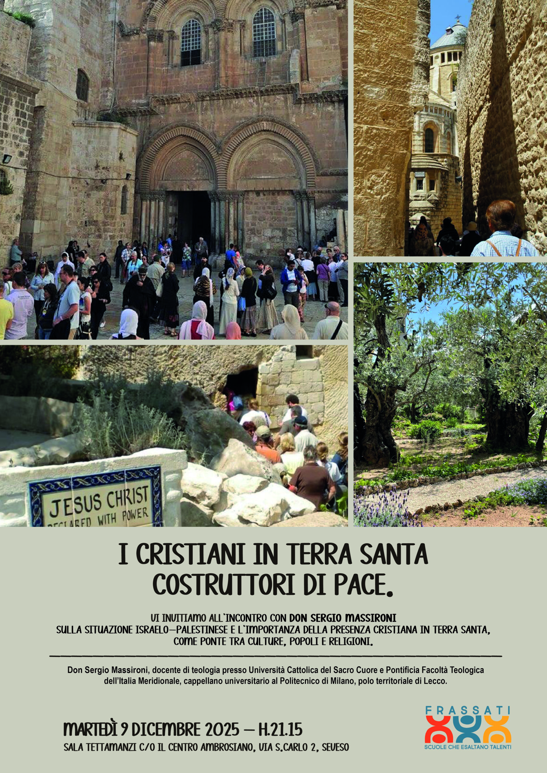 “Costruttori di Pace”: un incontro con Don Sergio Massironi sulla Terra Santa